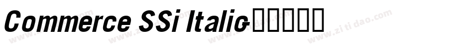 Commerce SSi Italic字体转换